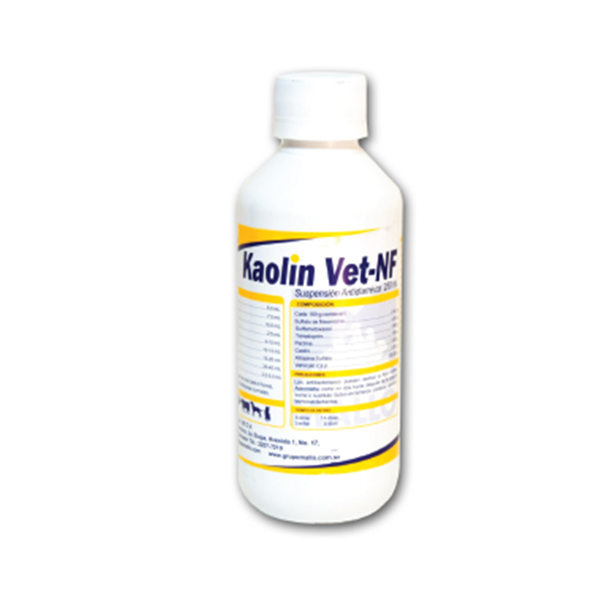 KAOLIN VET Caolín pectina Trimetoprim sulfato de Neomicina Antibiótico bactericida antidiarréico